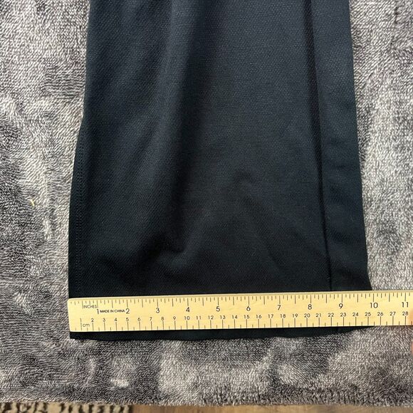 Maeve Anthropologie Ponte Knit Flare Split Ankle Pants Pull On Black Women's S - Picture 9 of 13